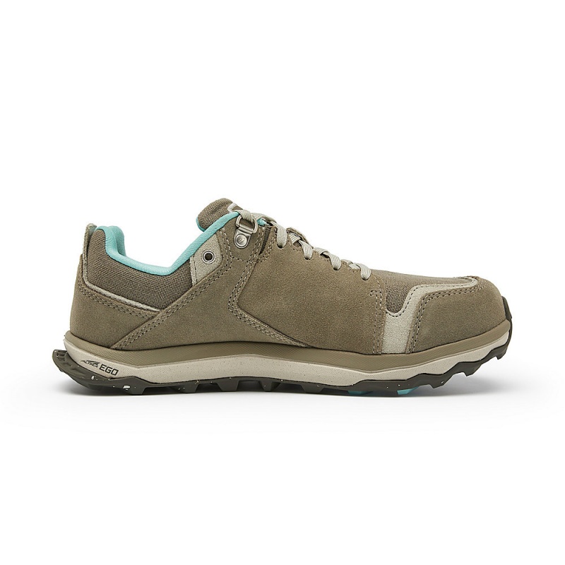 Grey Brown Altra LP ALPINE Women's Hiking Shoes | Australia AL8731R32