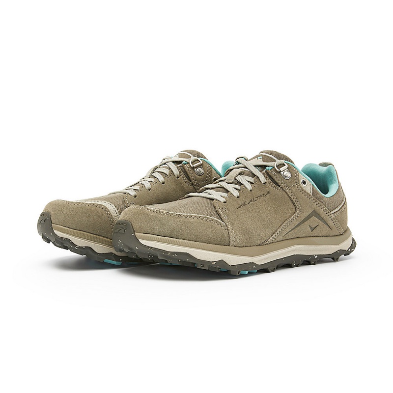 Grey Brown Altra LP ALPINE Women's Hiking Shoes | Australia AL8731R32