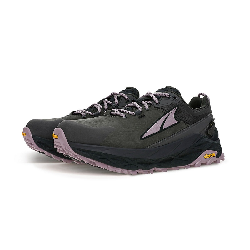 Grey / Black Altra OLYMPUS 5 HIKE LOW GTX Women's Trail Running Shoes | Australia AL6431X26