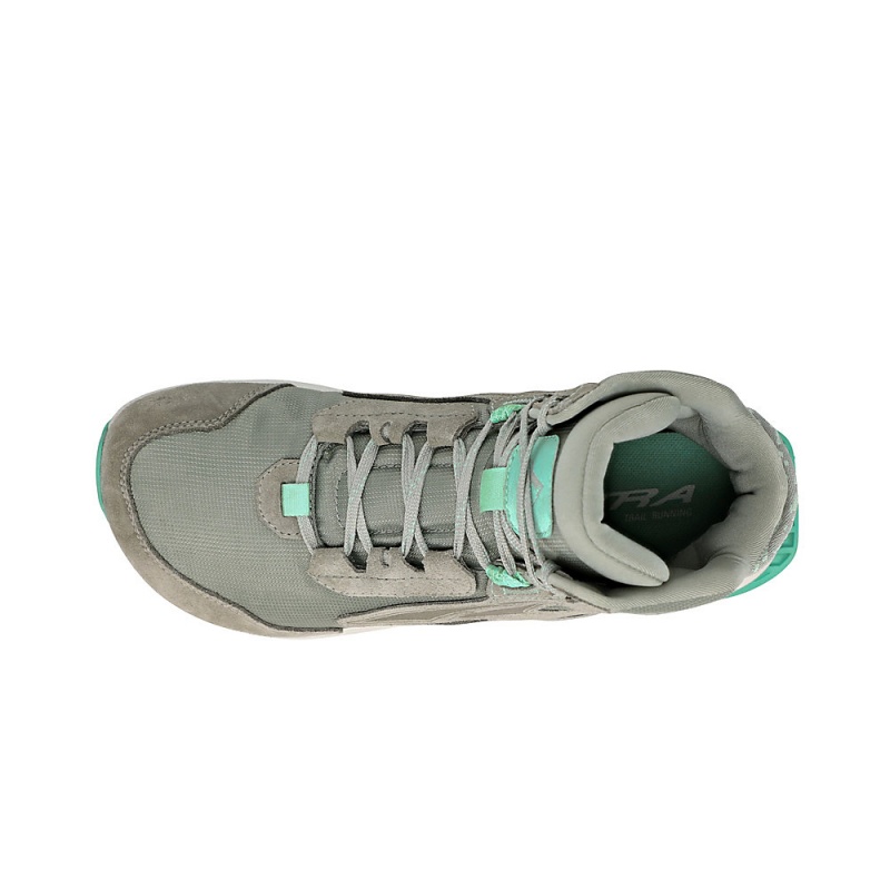 Grey / Green Altra LONE PEAK HIKER 2 Women's Trail Running Shoes | Australia AL0987V58