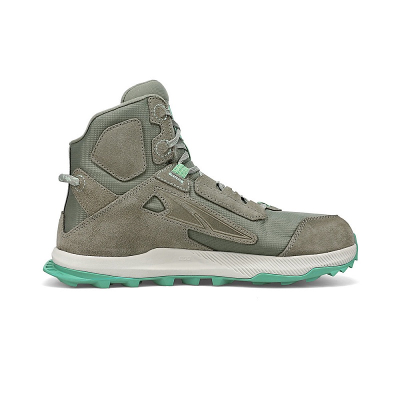 Grey / Green Altra LONE PEAK HIKER 2 Women's Hiking Boots | Australia AL6184K89