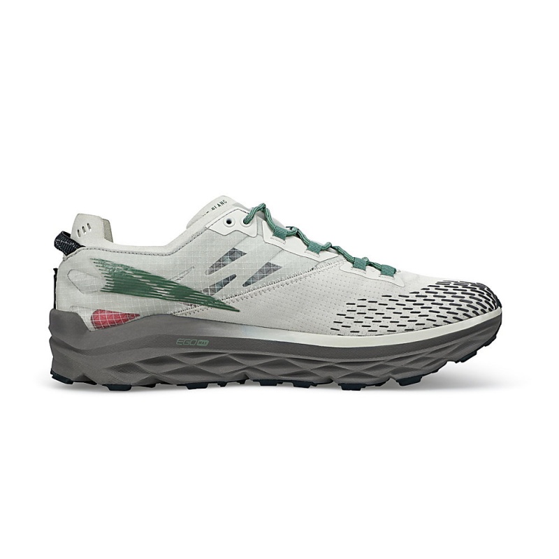 Grey / Green Altra MONT BLANC Men's Trail Running Shoes | Australia AL4758G57