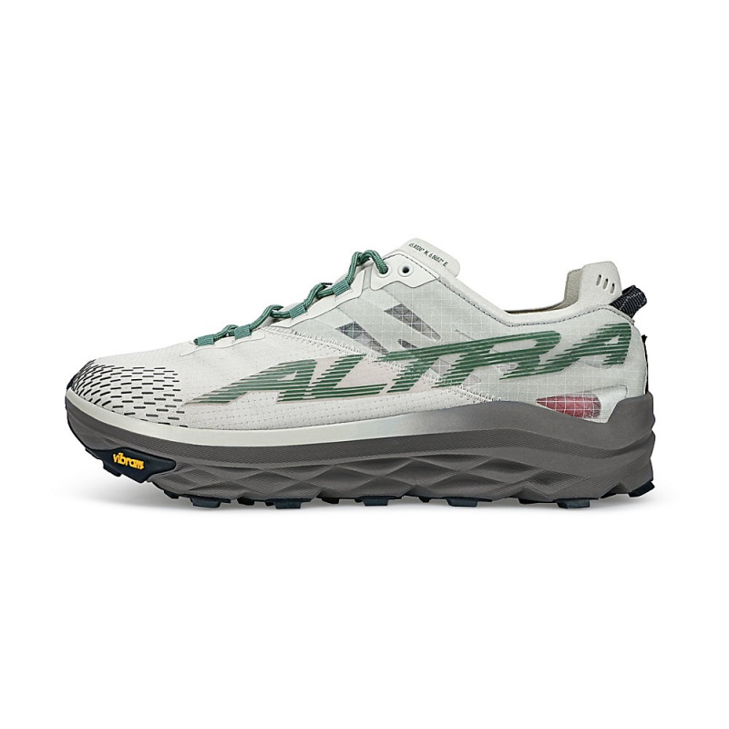 Grey / Green Altra MONT BLANC Men\'s Trail Running Shoes | Australia AL4758G57