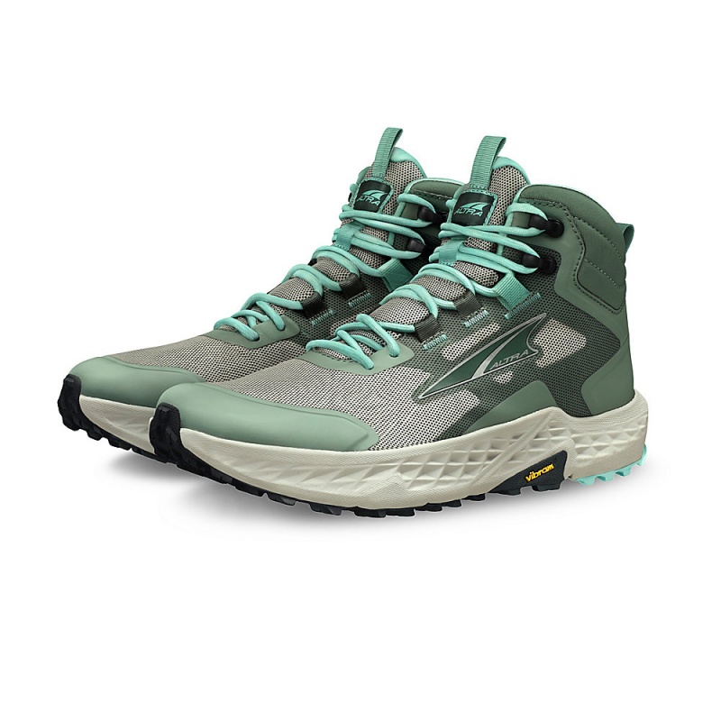 Grey / Green Altra TIMP HIKER Women's Hiking Boots | Australia AL5834M53