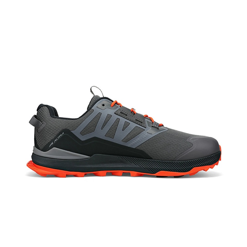 Grey / Orange Altra LONE PEAK ALL-WTHR LOW 2 Men's Trail Running Shoes | Australia AL3475Z12