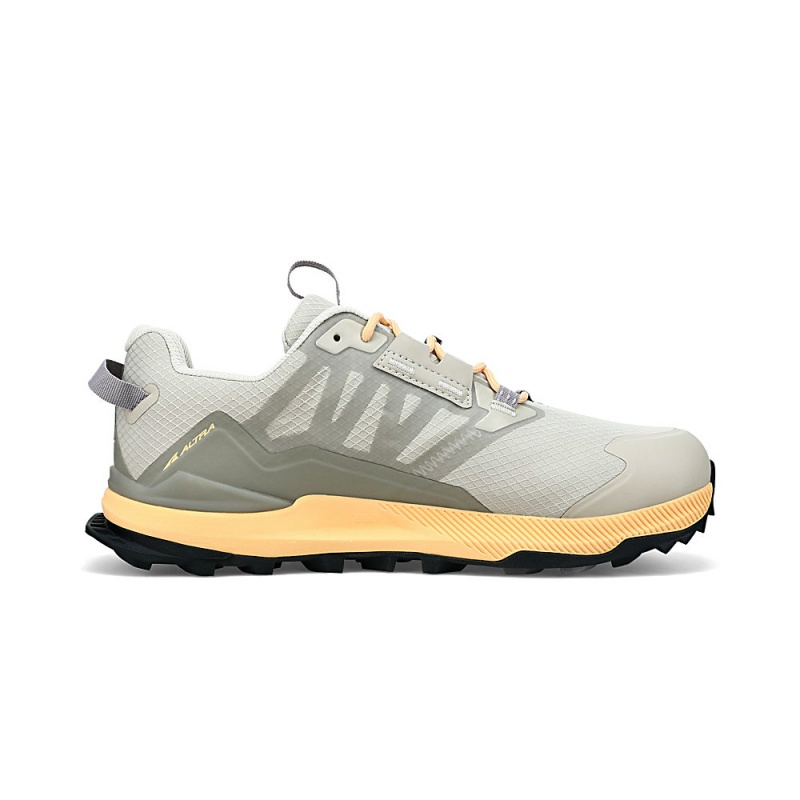 Grey / Orange Altra LONE PEAK ALL-WTHR LOW 2 Women's Trail Running Shoes | Australia AL0827E59