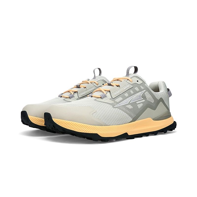 Grey / Orange Altra LONE PEAK ALL-WTHR LOW 2 Women's Trail Running Shoes | Australia AL0827E59