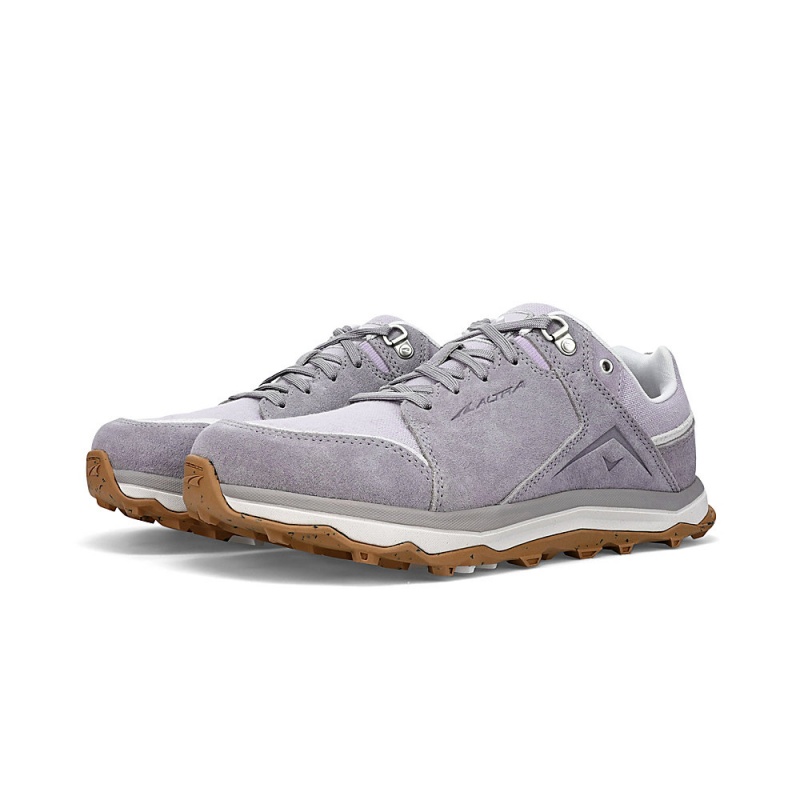 Grey / Purple Altra LP ALPINE Women's Hiking Shoes | Australia AL4781T40