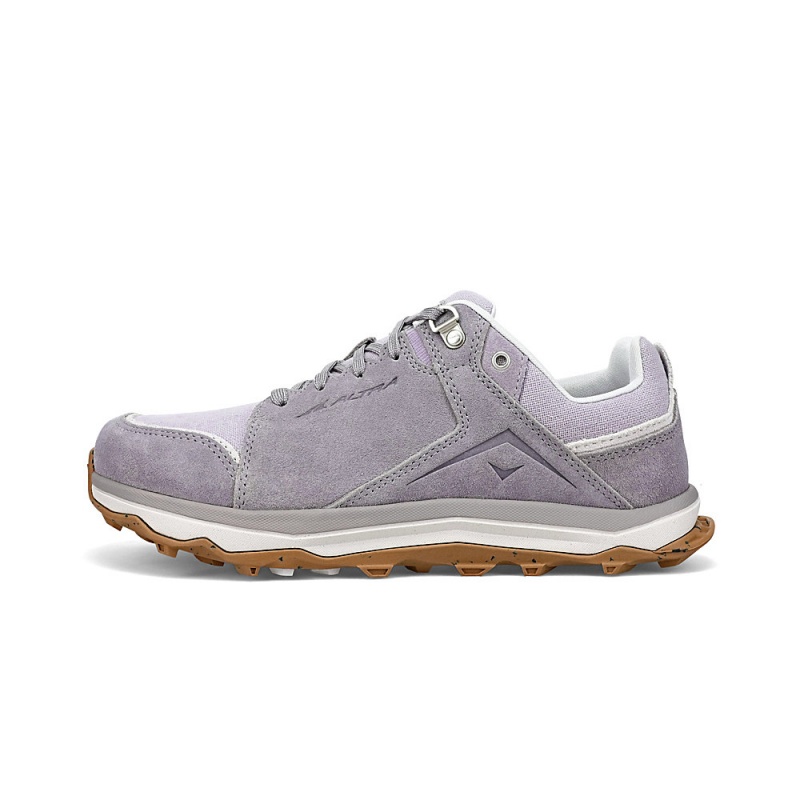 Grey / Purple Altra LP ALPINE Women\'s Hiking Shoes | Australia AL4781T40