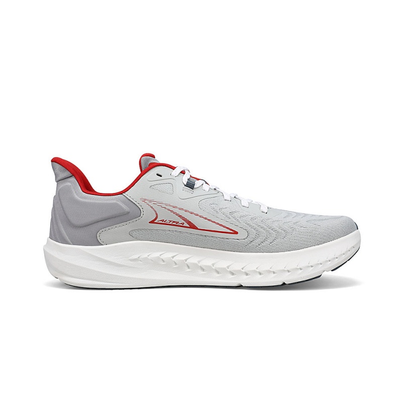 Grey / Red Altra TORIN 7 Men's Road Running Shoes | Australia AL8421F26