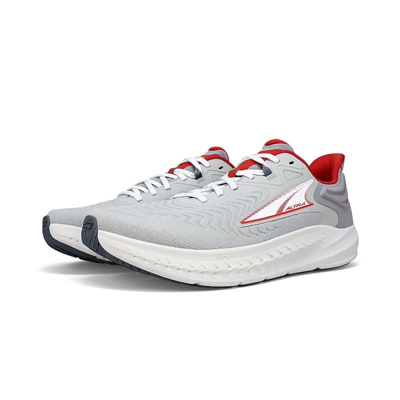 Grey / Red Altra TORIN 7 Men's Road Running Shoes | Australia AL8421F26