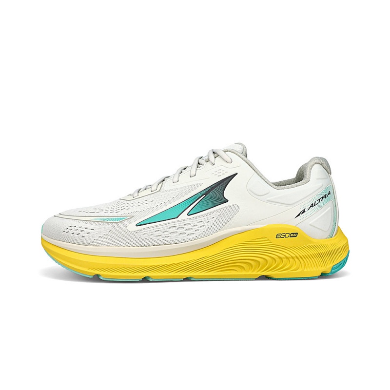 Grey / Yellow Altra PARADIGM 6 Men\'s Road Running Shoes | Australia AL4618T87