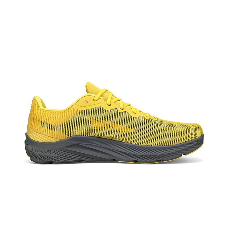 Grey / Yellow Altra RIVERA 3 Men's Road Running Shoes | Australia AL0948D97