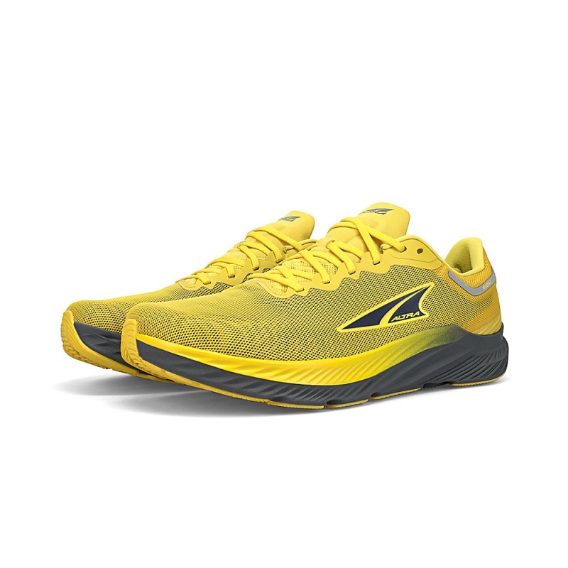 Grey / Yellow Altra RIVERA 3 Men's Road Running Shoes | Australia AL0948D97