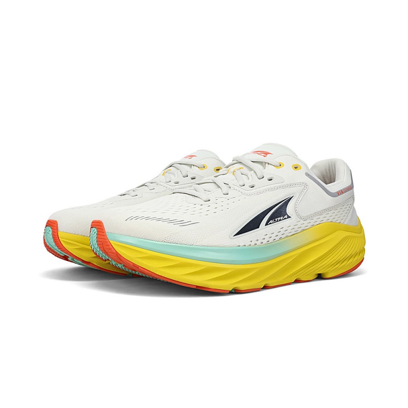 Grey / Yellow Altra VIA OLYMPUS Men's Road Running Shoes | Australia AL3651Z83