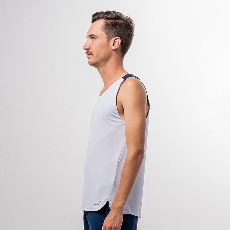 Light Blue Altra VANISH Men's Tank Top | Australia AL5970D07