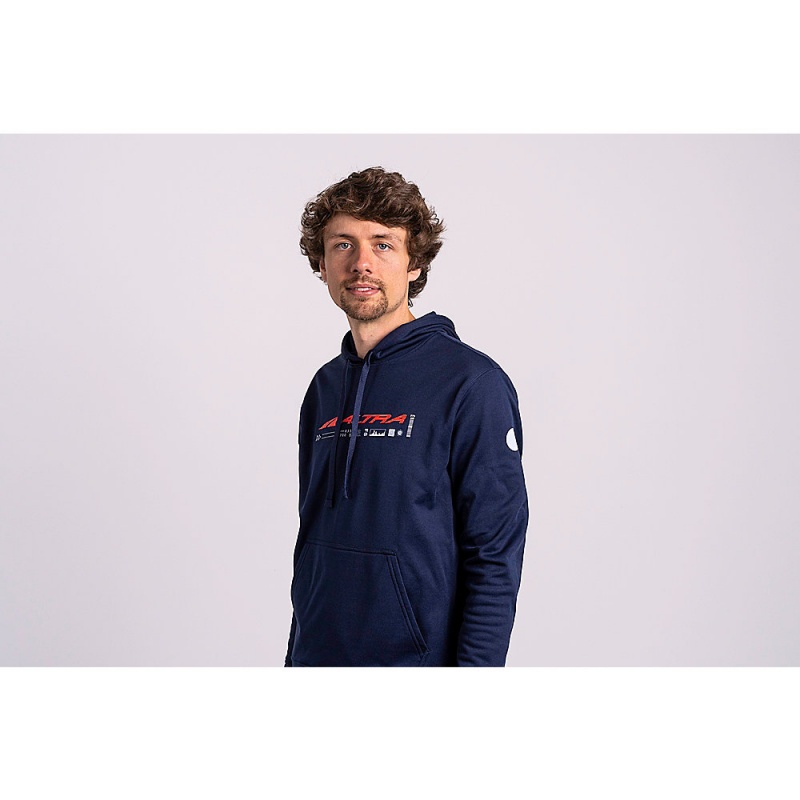 Navy Altra CLASSIC Men's Hoodie | Australia AL3210L63