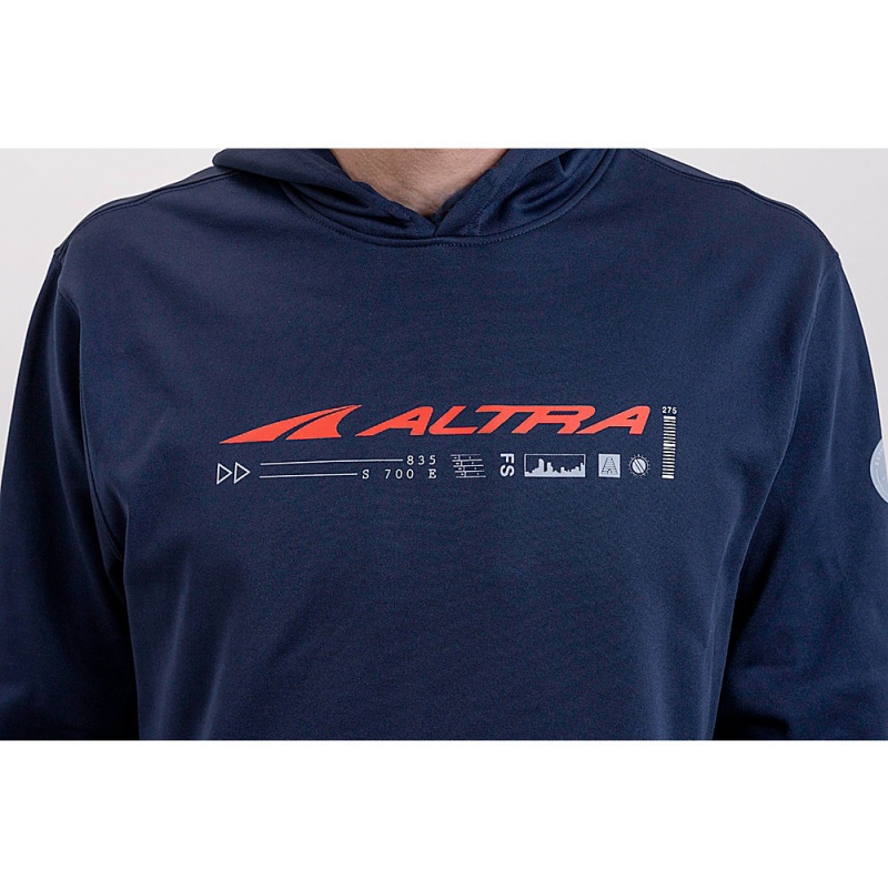 Navy Altra CLASSIC Men's Hoodie | Australia AL3210L63