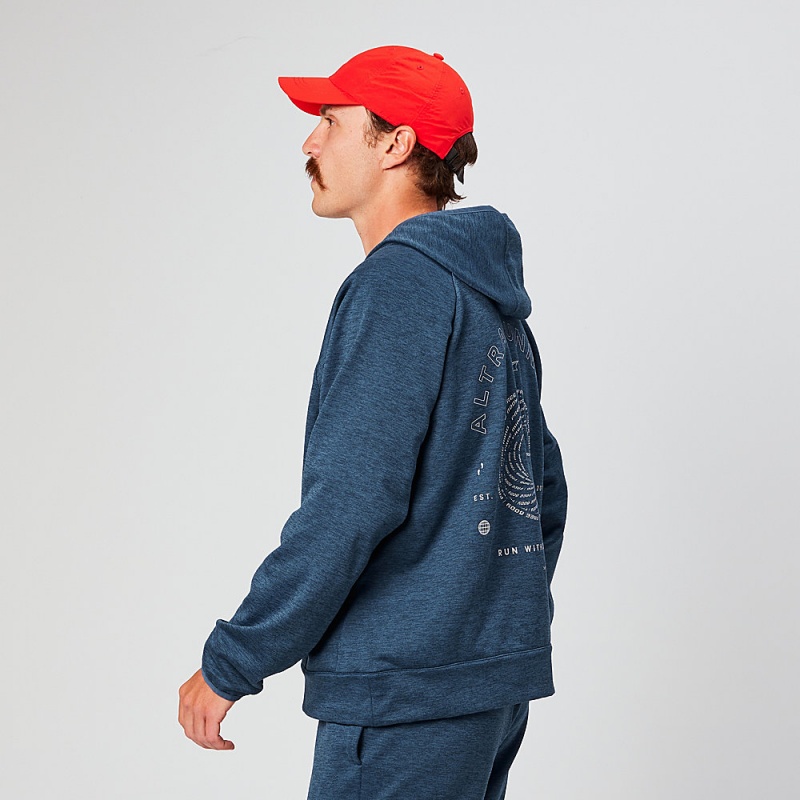 Navy Altra RUN WITHOUT RULES Men's Hoodie | Australia AL1937N57