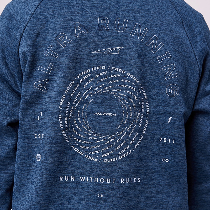 Navy Altra RUN WITHOUT RULES Women's Hoodie | Australia AL2431R95