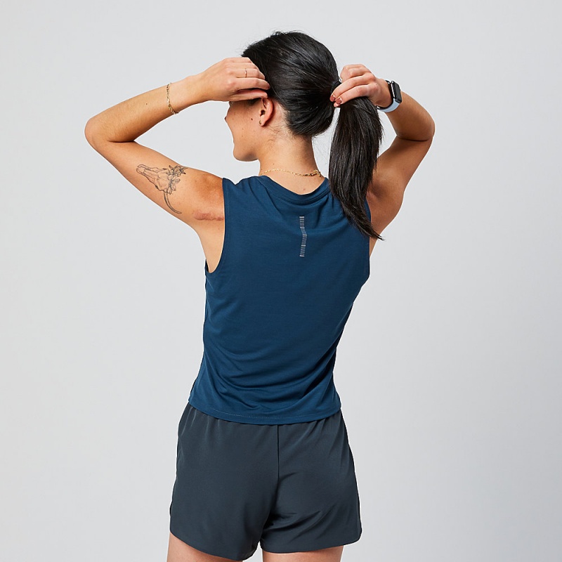 Navy Altra TRAIL Women's Tank Top | Australia AL7136K51