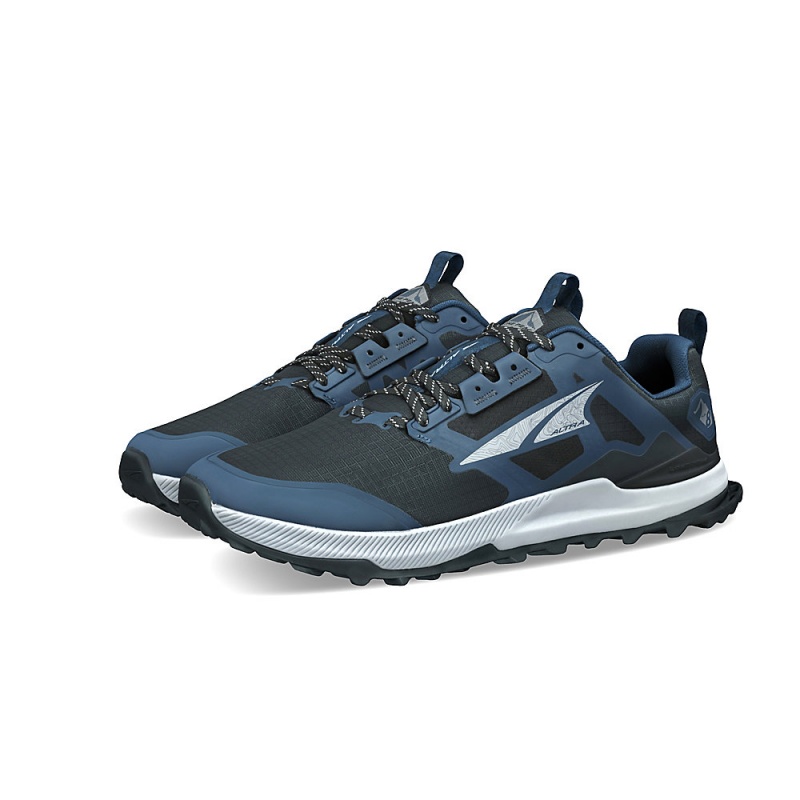 Navy / Black Altra LONE PEAK 8 Men's Trail Running Shoes | Australia AL1640Z28