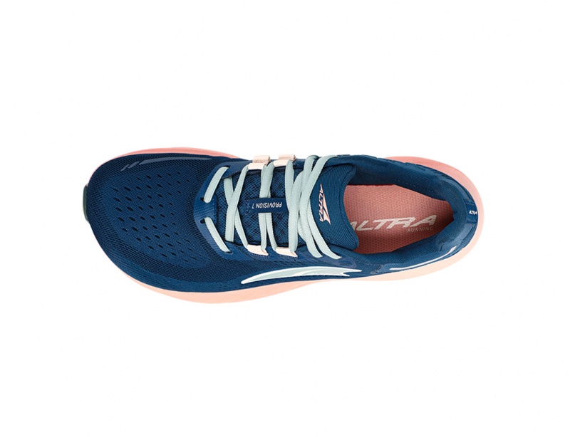 Navy / Pink Altra PROVISION 7 Women's Road Running Shoes | Australia AL6510M40