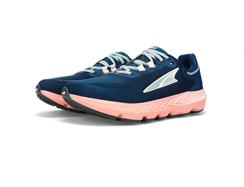 Navy / Pink Altra PROVISION 7 Women's Road Running Shoes | Australia AL6510M40