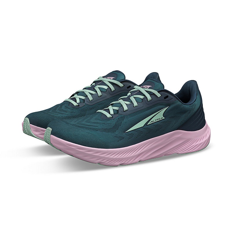 Navy / Pink Altra RIVERA 4 Women's Road Running Shoes | Australia AL1629C63