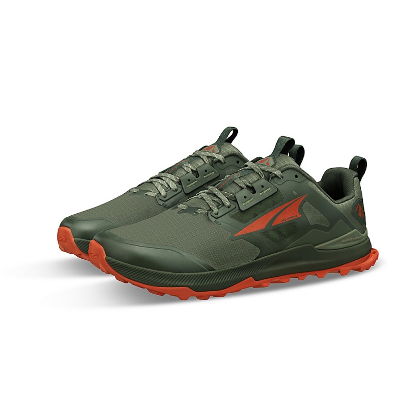 Olive Altra LONE PEAK 8 Men's Trail Running Shoes | Australia AL6847C75