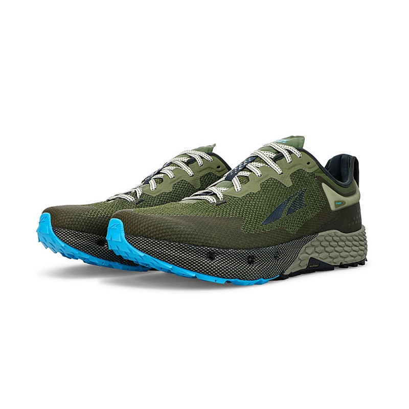 Olive Altra TIMP 4 Men's Trail Running Shoes | Australia AL2478N96