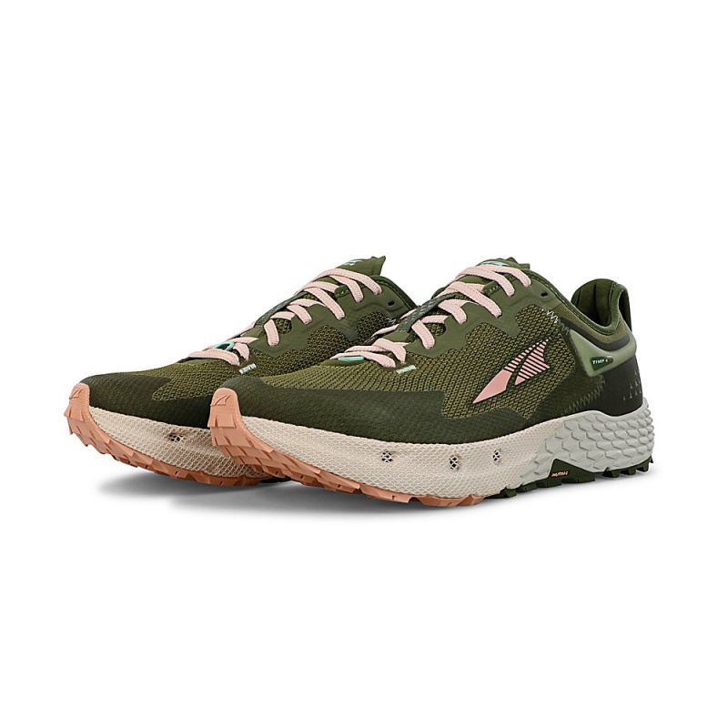 Olive Altra TIMP 4 Women's Trail Running Shoes | Australia AL2504M15