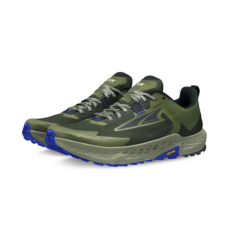 Olive Altra TIMP 5 Men's Trail Running Shoes | Australia AL4962W52