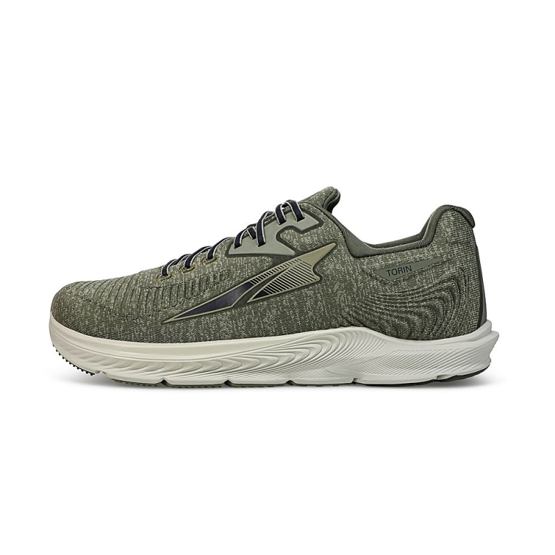 Olive Altra TORIN 5 LUXE Men\'s Road Running Shoes | Australia AL6589K85