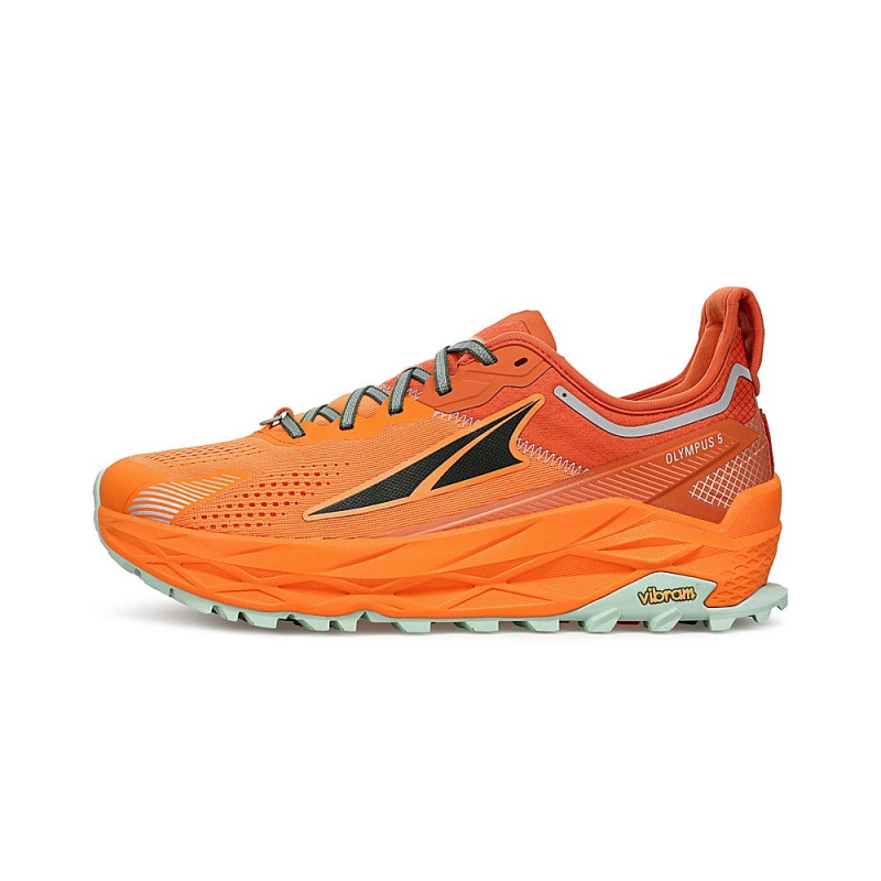 Orange Altra OLYMPUS 5 Men\'s Trail Running Shoes | Australia AL4810U64