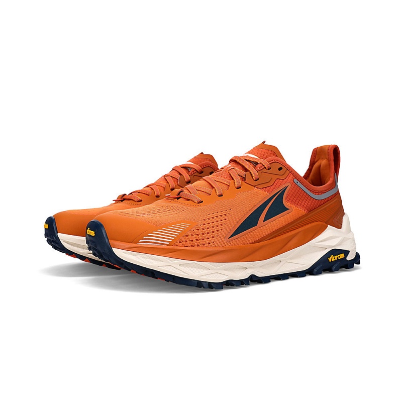 Orange Altra OLYMPUS 5 Men's Trail Running Shoes | Australia AL7841G85