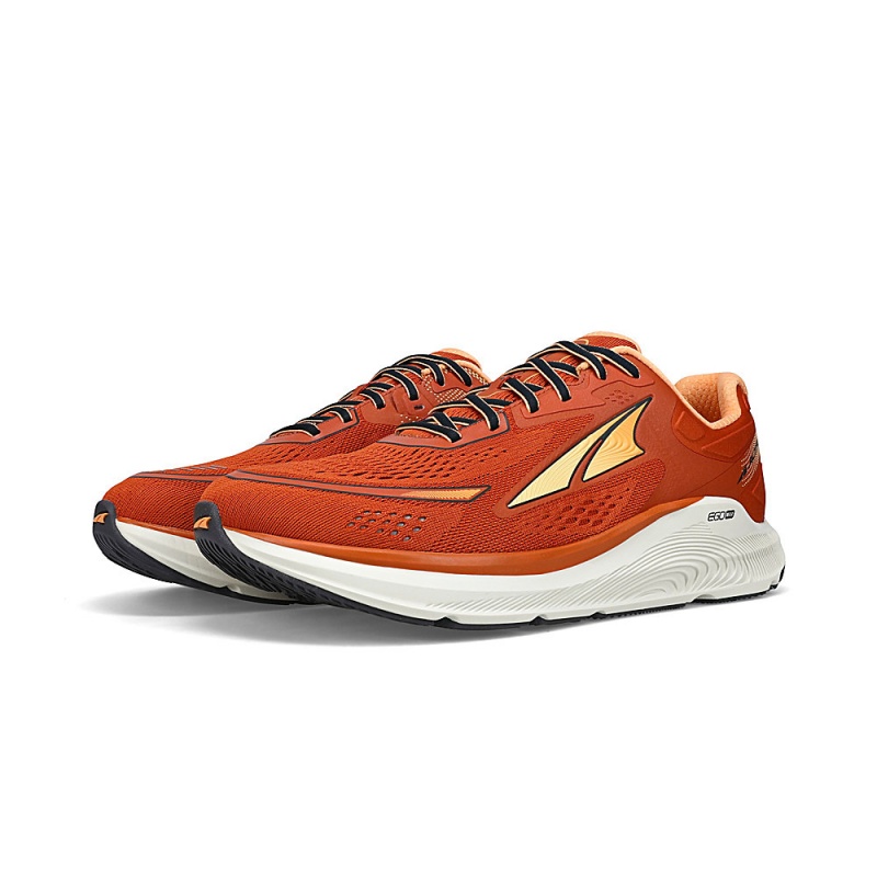 Orange / Black Altra PARADIGM 6 Men's Road Running Shoes | Australia AL3160U03