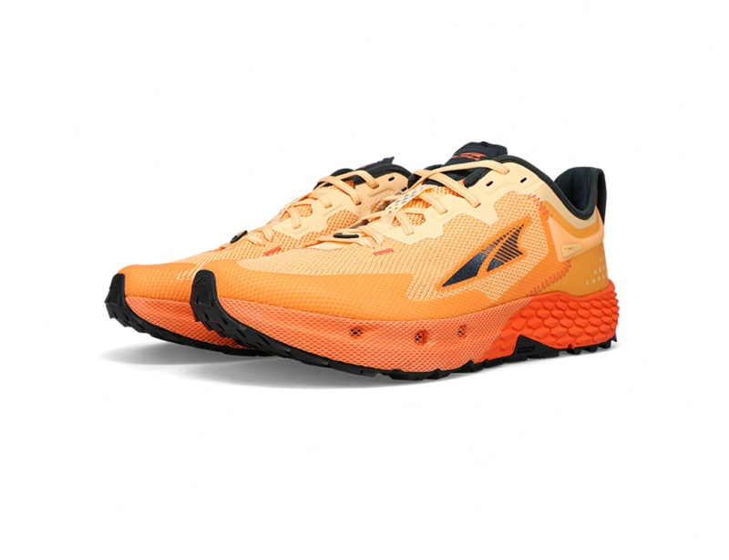 Orange / Black Altra TIMP 4 Men's Trail Running Shoes | Australia AL2734Q59