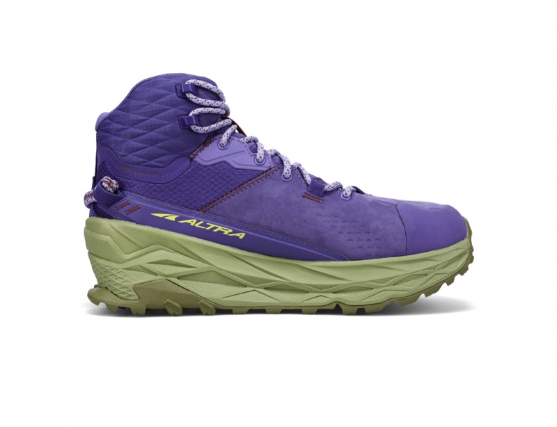 Purple Altra OLYMPUS 5 HIKE MID GTX Women's Hiking Boots | Australia AL1406D86