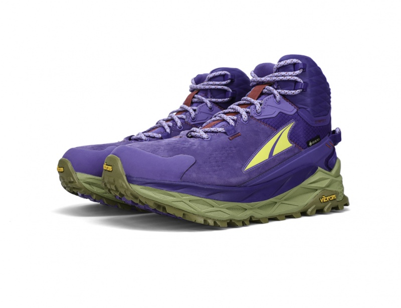 Purple Altra OLYMPUS 5 HIKE MID GTX Women's Hiking Boots | Australia AL1406D86