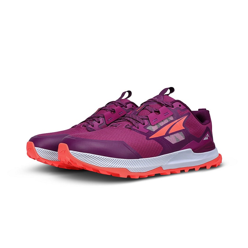 Purple / Orange Altra LONE PEAK 7 Women's Trail Running Shoes | Australia AL5062U04