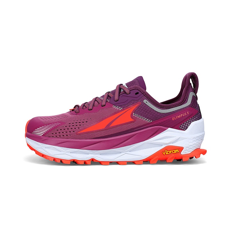 Purple / Orange Altra OLYMPUS 5 Women\'s Trail Running Shoes | Australia AL0869Q49