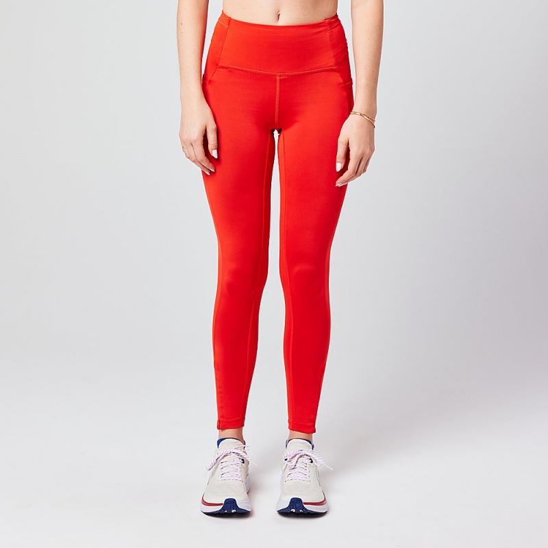 Red Altra CORE CROP Women\'s Tight | Australia AL8135E90