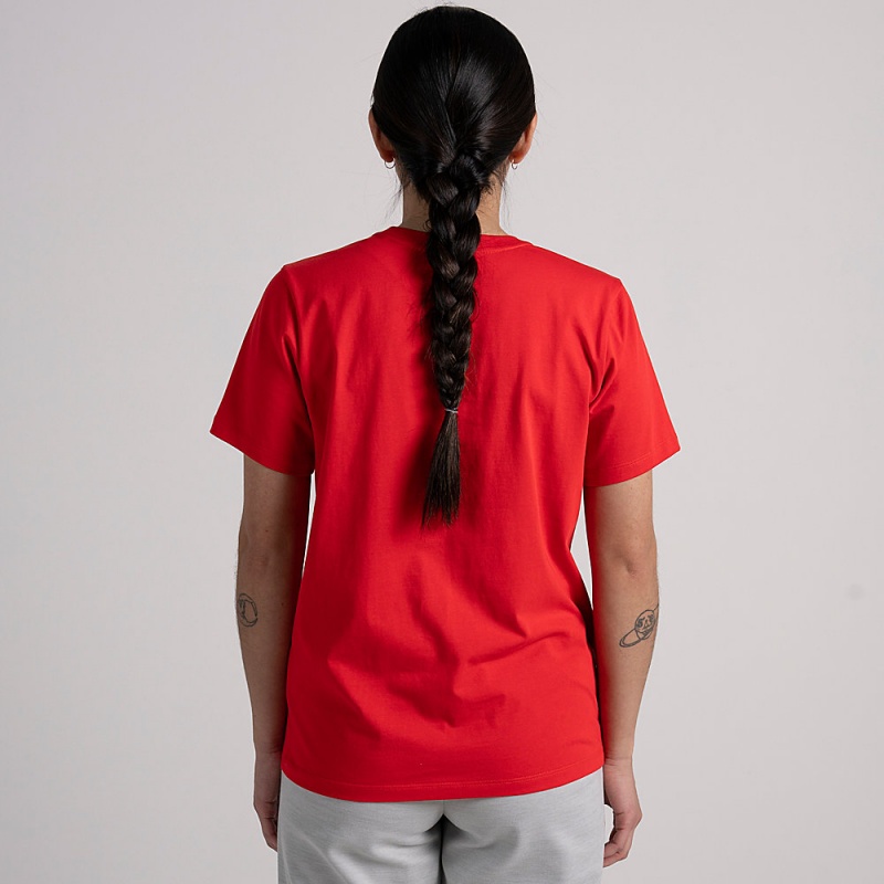 Red Altra EVERYDAY RECYCLED TEE Women's T-Shirt | Australia AL0618G57