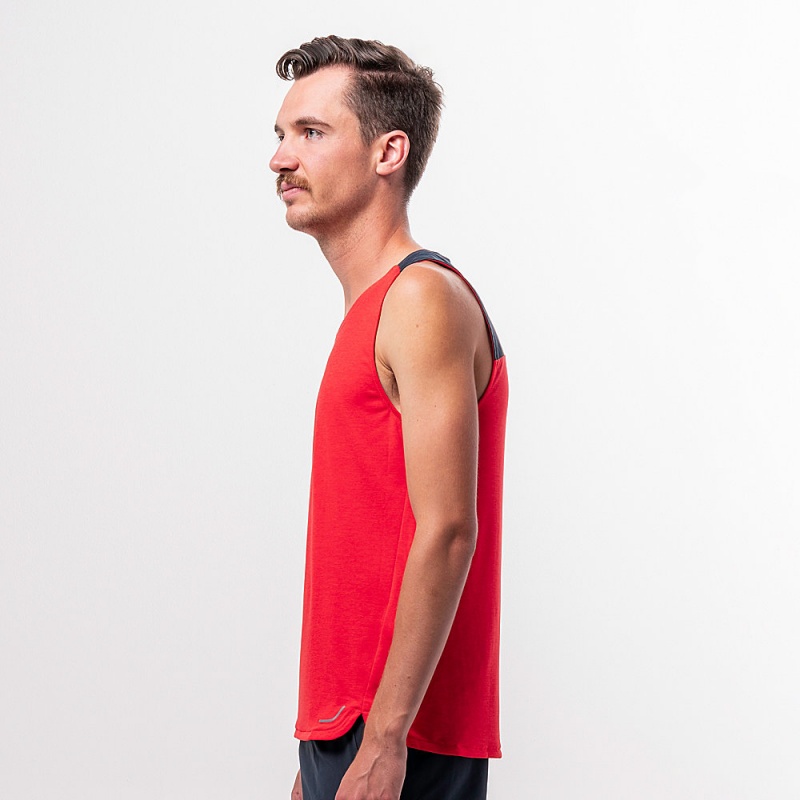 Red Altra VANISH Men's Tank Top | Australia AL8475G92