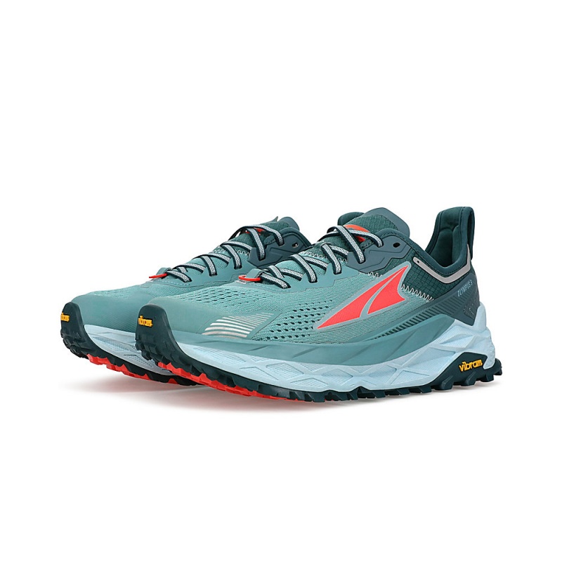 Turquoise Altra OLYMPUS 5 Women's Trail Running Shoes | Australia AL1860N87