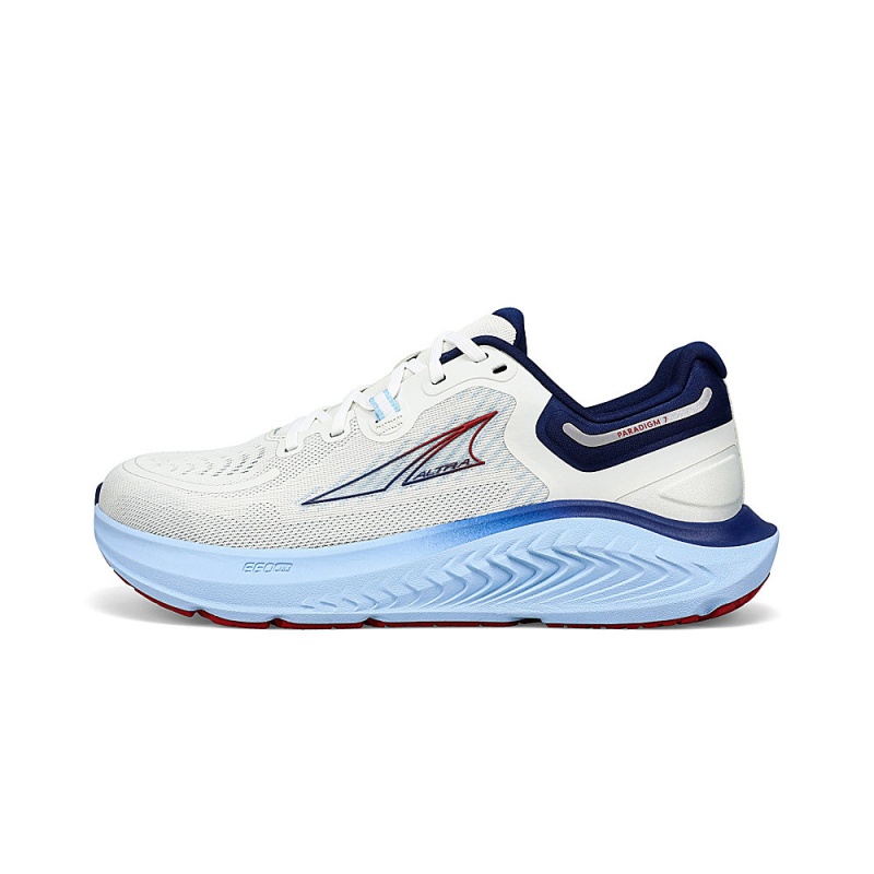 White / Blue Altra PARADIGM 7 Women\'s Road Running Shoes | Australia AL2649Q13