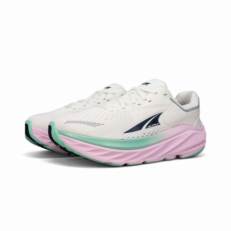 White / Pink Altra VIA OLYMPUS Women's Road Running Shoes | Australia AL0176U25