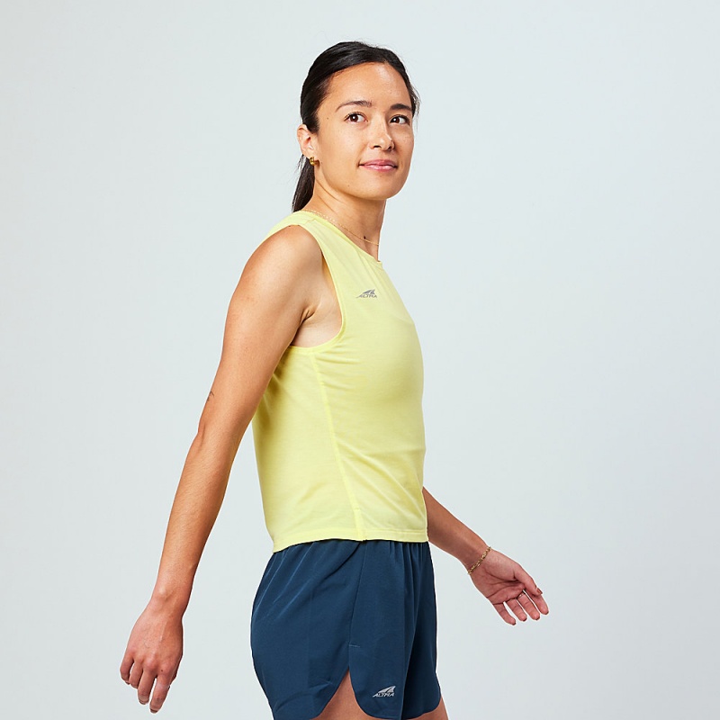 Yellow Altra TRAIL Women's Tank Top | Australia AL7591J93