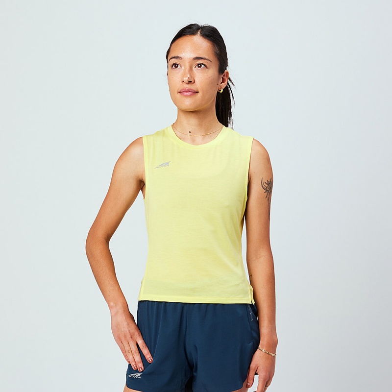 Yellow Altra TRAIL Women\'s Tank Top | Australia AL7591J93